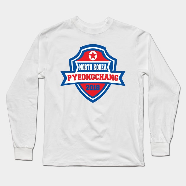 Team North Korea Pyeongchang 2018 Long Sleeve T-Shirt by pralonhitam